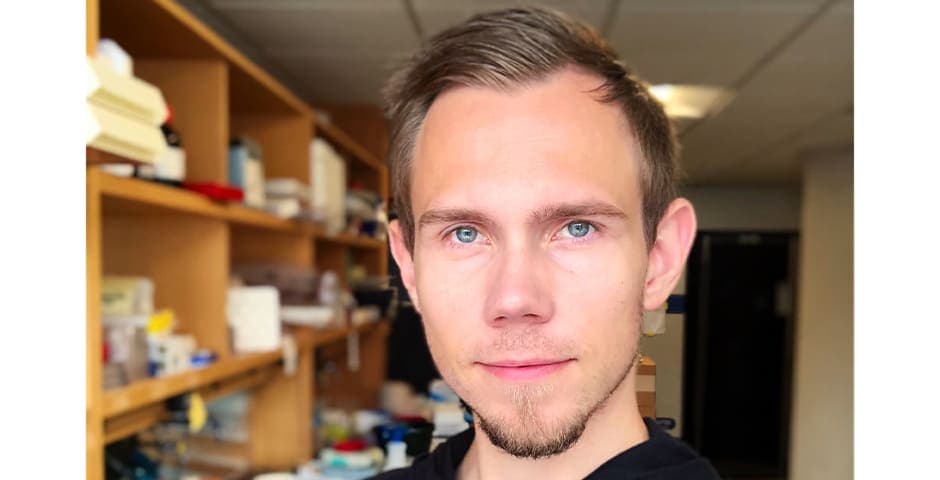 Patrik Andersson, en av Hjärnfondens postdoktorala stipendiater