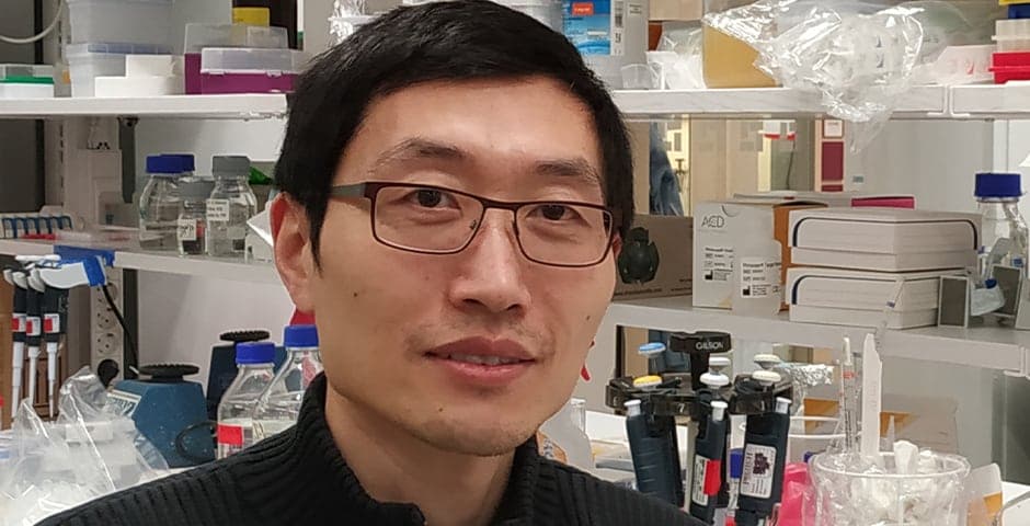 Shanzheng Yang forskar om Parkinsons sjukdom på Karolinska Institutet