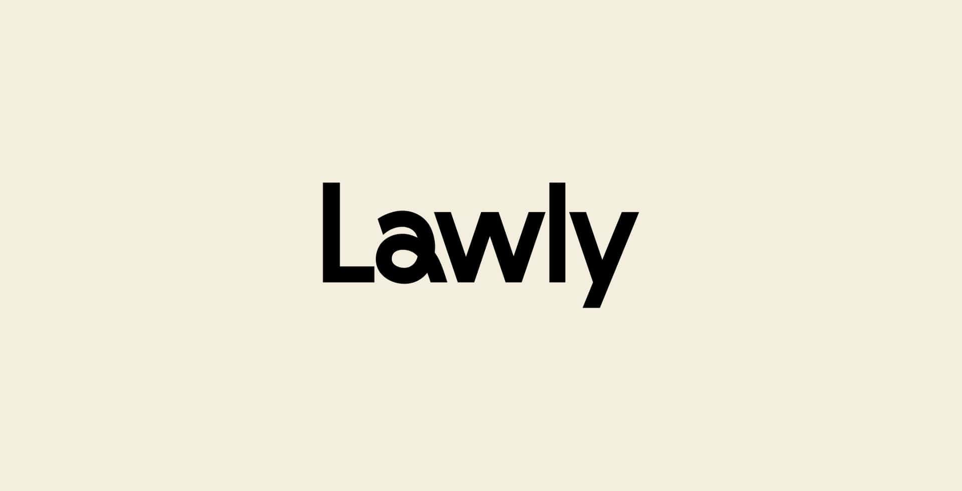 Lawlys logotyp mot beige bakgrund