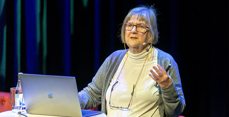 Marie Åsberg, pionjär inom stressforskning föreläste på Hjärnans dag.