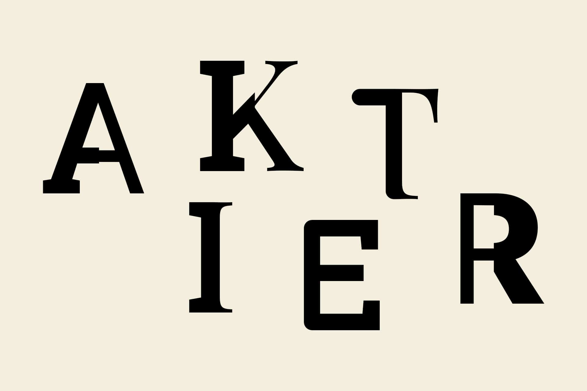 Bokstäver som bildar ordet aktier