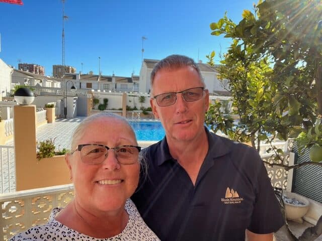 Annika och Benny Carlsson i Spanien 2019